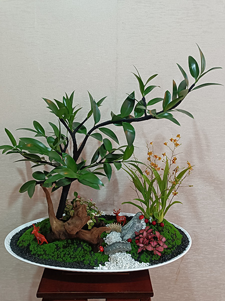 组合盆花